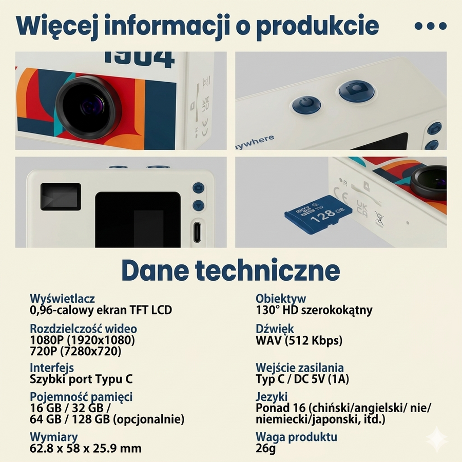 PocketRetro™ - Przenośna Retro Kamera
